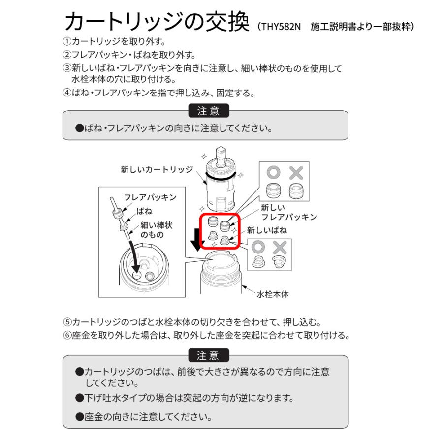 TOTO バルブ用パッキン THK51 カート...の紹介画像3