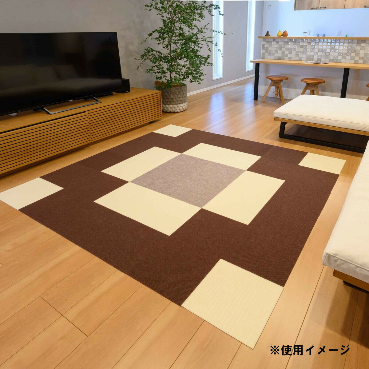 �勵�ʥٹ��� ����Ԥ��ޥåȥ롼�� 30��30cm ����ޥå� �ڥåȥޥå� �֥饦�� 9���� KPL-3012