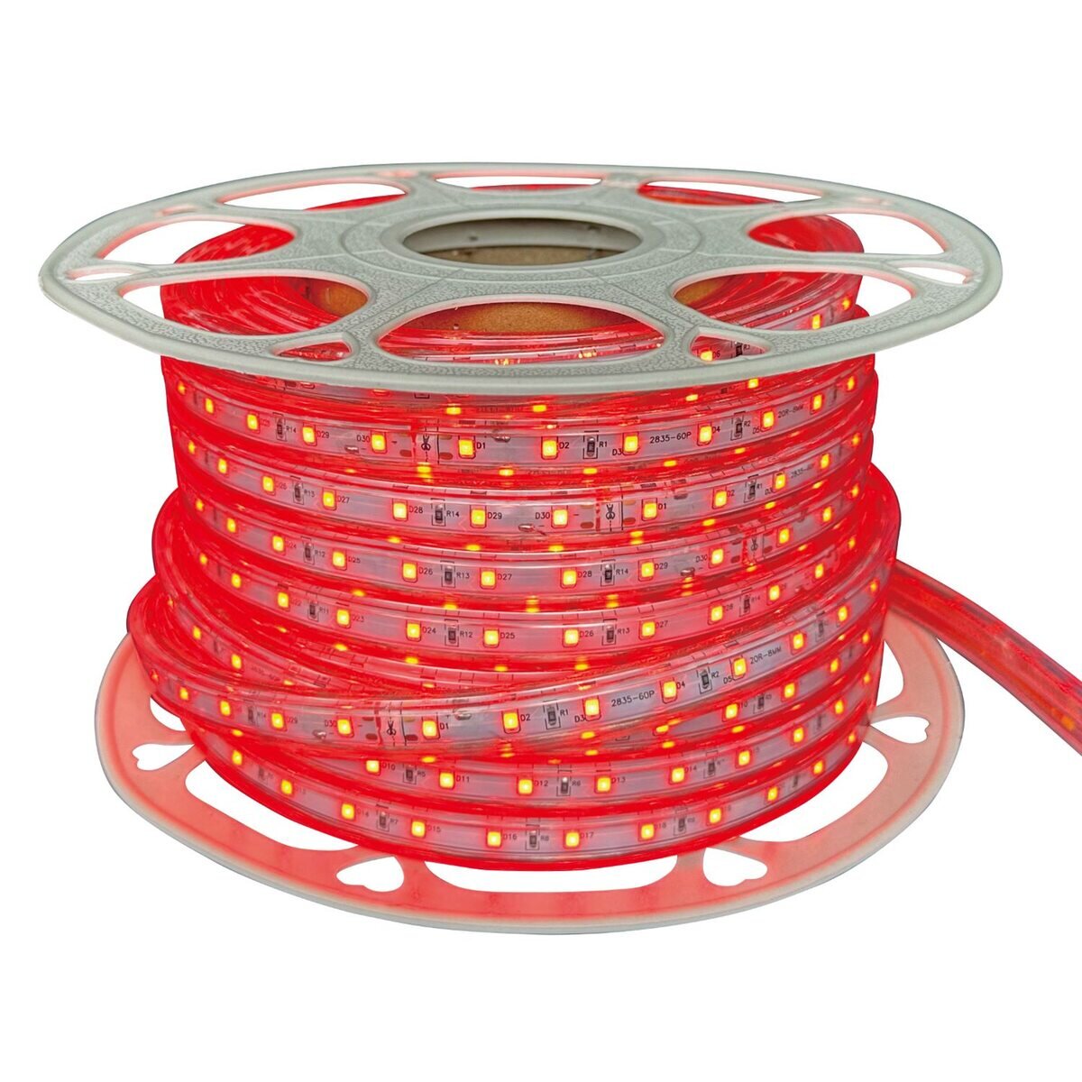 富士倉 LED ロープライト 片面発光 20m 電源付 赤色光 FRL-R20M