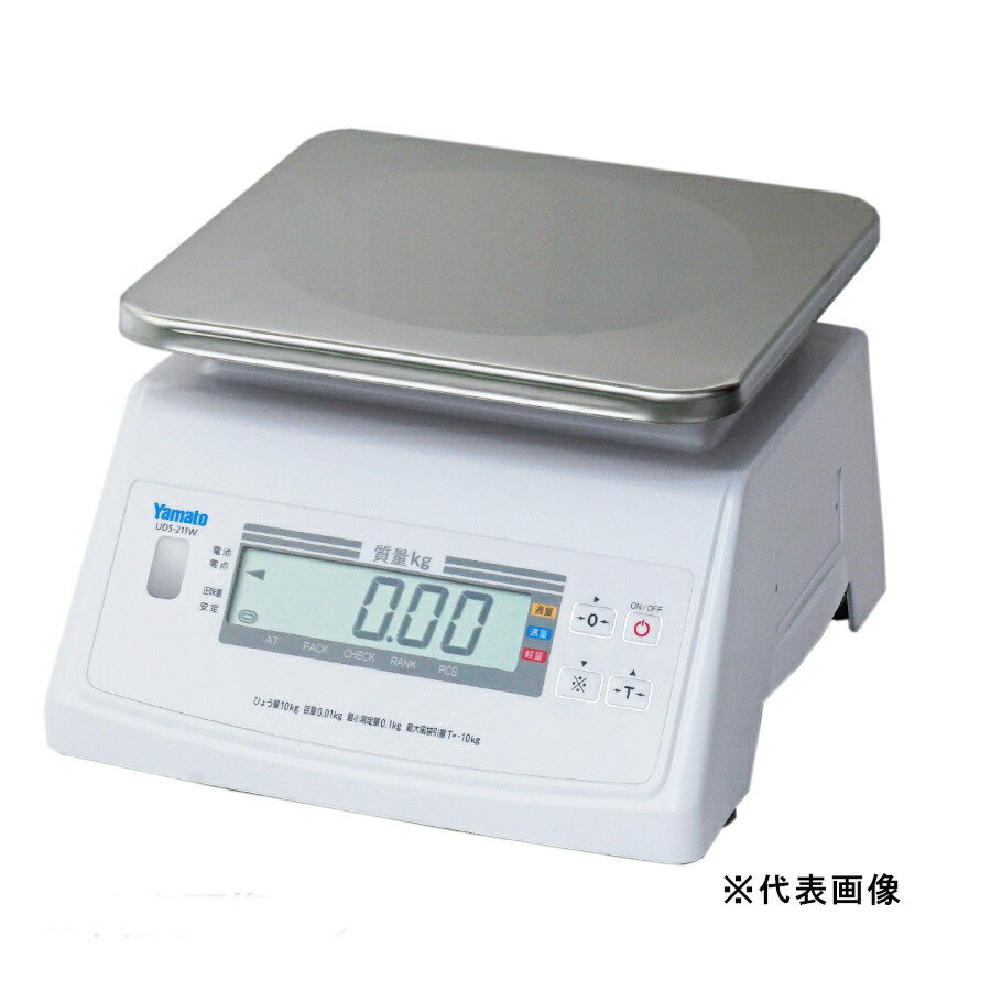 乐天商城 - 大和製衡 防水型デジタル上皿はかり 10kg UDS-211W-10
