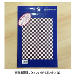 乐天商城 - 【在庫限り】ホリゾン 布用カッティングシート サンラバー A4 チェック 格子 ブラック [旧太陽精機］