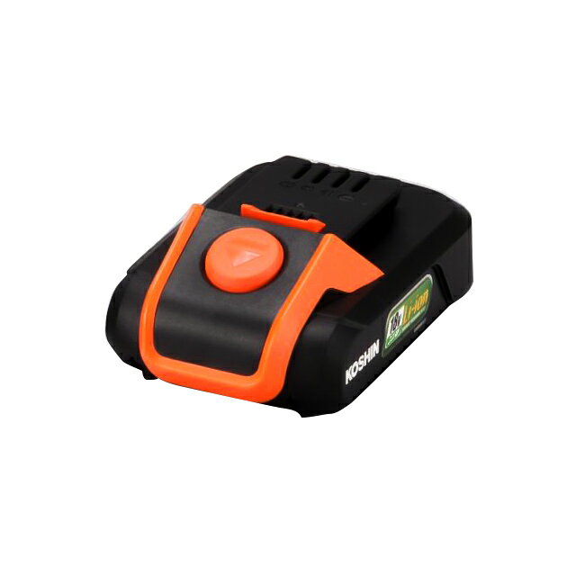 仕様 電圧:DC18V 容量:2.0Ah 対応商品(別売):工進 草刈機 SBC-1825 PSマークの種類:PSE 届出事業者名:株式会社工進 登録検査機関名称:TUV 商品説明 工進草刈機に対応したバッテリーパック。 ※注意：本品に充電器は付属していません。別途お買い求めください。 ※品質向上のため予告なく仕様を変更する場合がございます。パッケージのリニューアル等につき、商品画像が異なる場合がございます。商品画像の色合いは、画像処理上、若干異なる場合がございます。