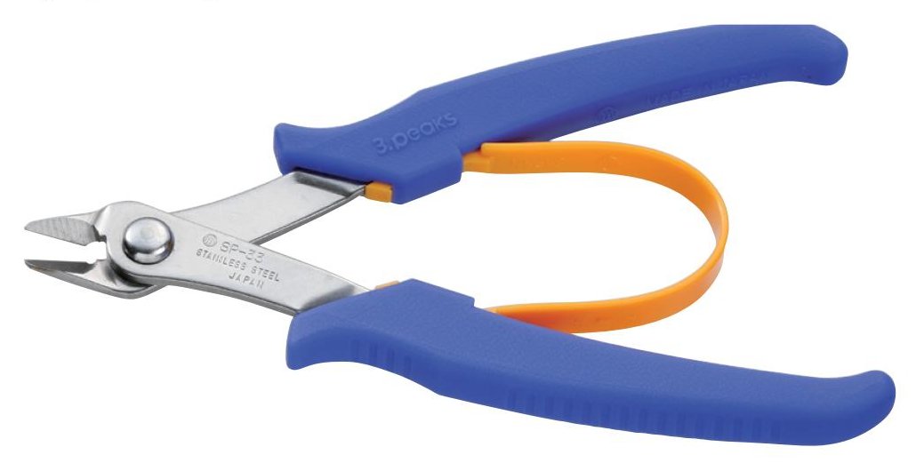 乐天商城 - スリ−ピ−クス（3．peaks） ステンレス製プラスチックニッパ プラスチック製バネ付 130mm SP-33A
