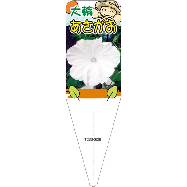 園芸用ラベル【アサガオ （ アカツキノユキ ）S(100枚)】115mm×34mm フラワーラベル 園芸用品 ガーデニング用品 耐水性 耐久性 花 木 品種名表示ラベル 園芸ラベル 植物ラベル ラベル プレート 園芸 品種 植物 朝顔 暁の雪 あさがお あかつきのゆき