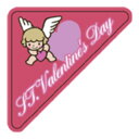 【ギフトシール/ARC】バレンタイン St.Valentine'sDay 天使(500枚入)【LX288S】
