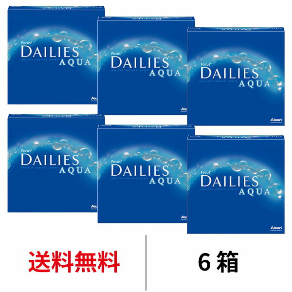 送料無料★ デイリーズアクアバリューパック 6箱セット 1箱90枚入り 1日使い捨て ワンデー デイリーズ アクア フォーカスデイリーズアクア クリアレンズ コンタクト コンタクトレンズ 日本アルコン