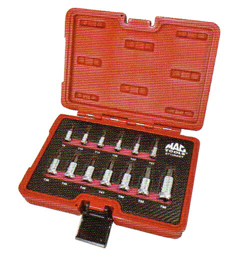 MAC TOOLS マックツールズ 13pcs.アドバンスド スタッピー トルクス ドライバーセットT8〜T60 ST13RBRT