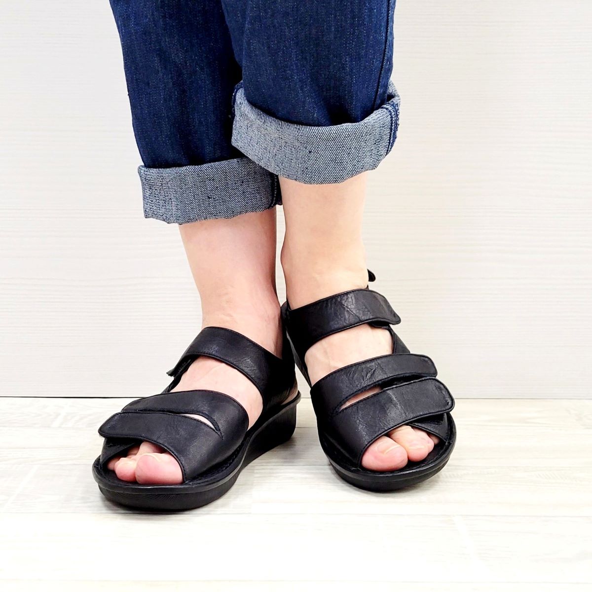 【再入荷】ベルクロサンダル コンフォートサンダル 婦人靴 レディースシューズ 外...