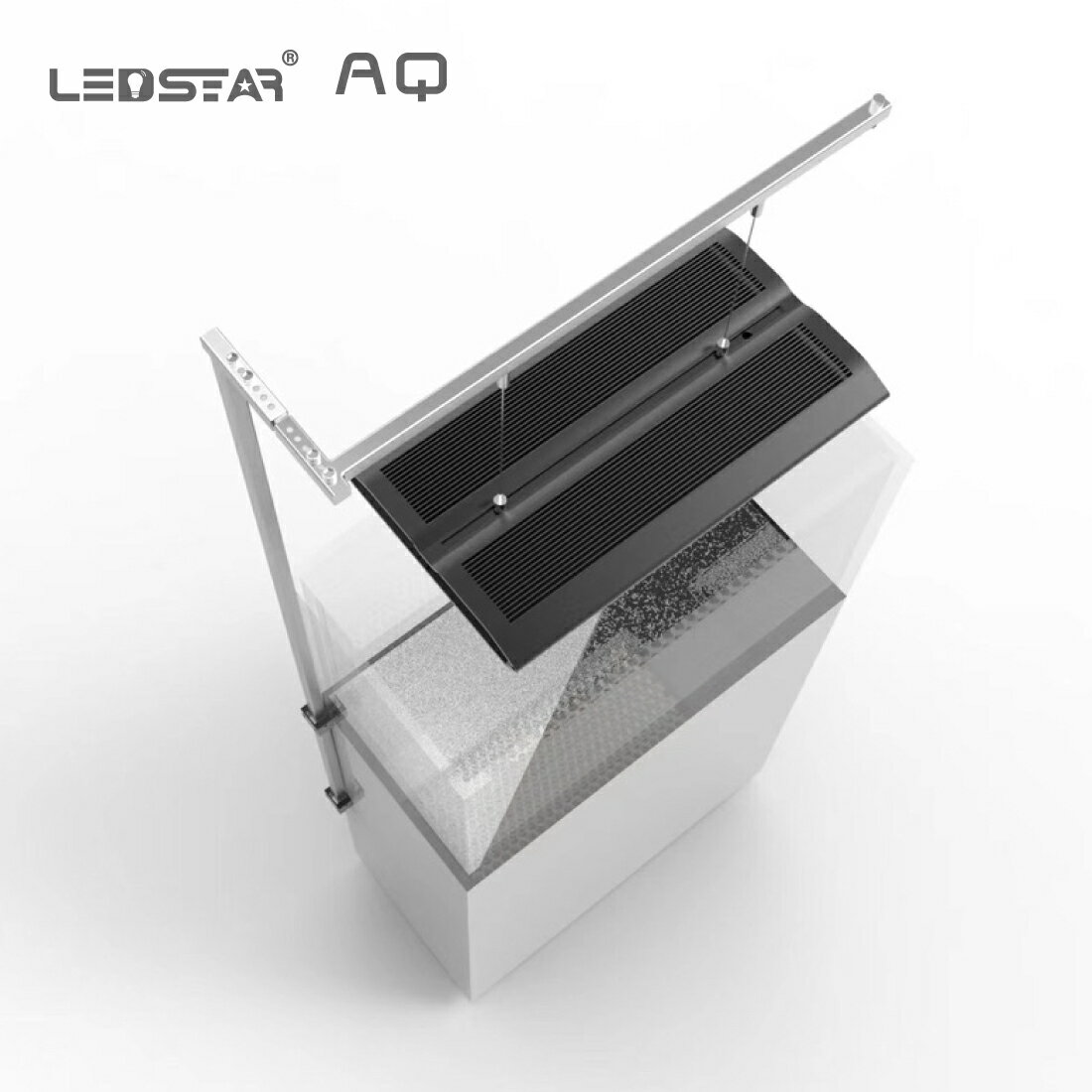 LEDSTAR 水槽 ライト 吊り下げシステム ライトスタンド水槽台取り付け 左右取り付けOK ハンギングキット（AQ-K60・90・120）