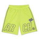 Arch（アーチ）パンツ バスパン racing B shorts【lime】バスケ ウェア ライム