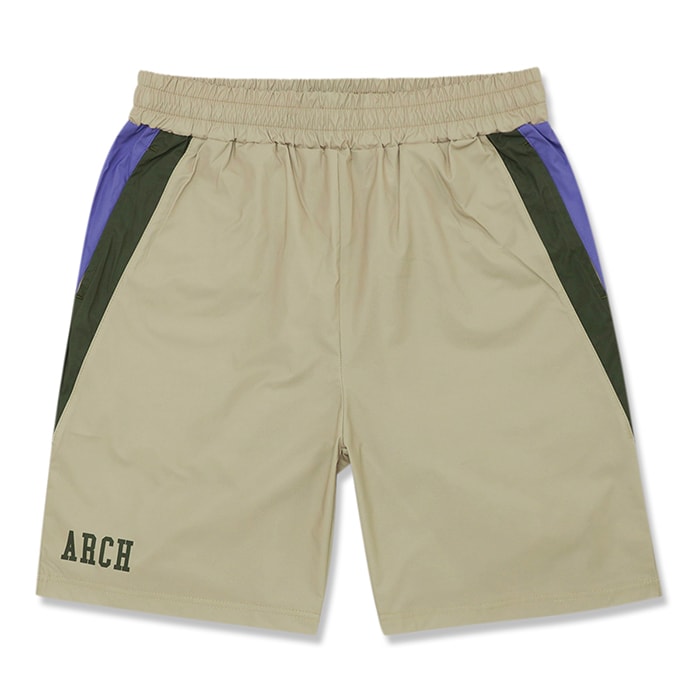 Arch（アーチ）パンツ バスパン side colors shorts【sand】バスケ ウェア