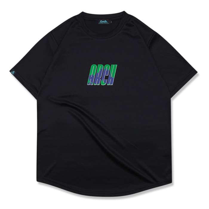 Arch（アーチ）Tシャツ ショートスリーブ tilt logo paint tee [DRY]【black】バスケ ウェア