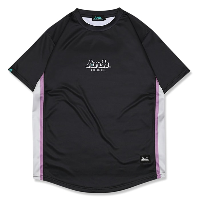 Arch（アーチ）Tシャツ ショートスリーブ essential athletic tee [DRY]【black】バスケ ウェア ブラック