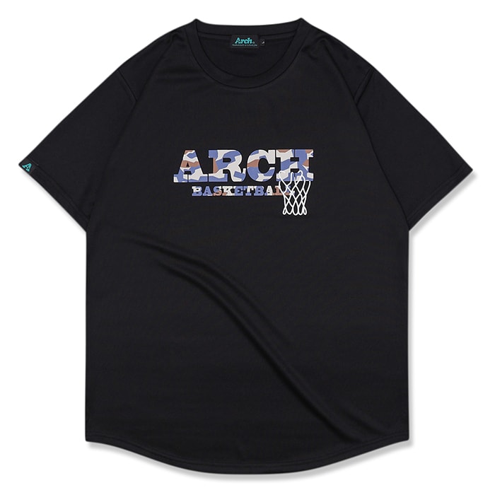 Arch（アーチ）Tシャツ ショートスリーブ geometric tee [DRY]【black】バスケ ウェア