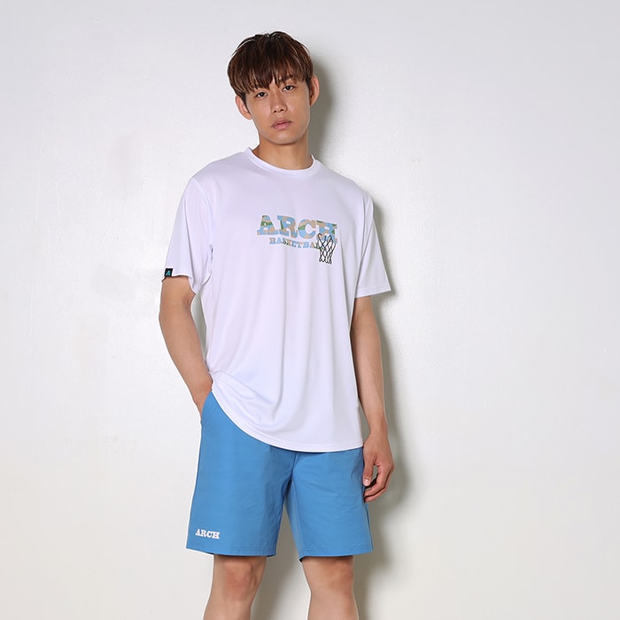 Arch（アーチ）パンツ バスパン geometric shorts【blue】バスケ ウェア 3