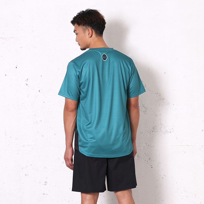 Arch split logo tee [DRY]【teal】 アーチ バスケ 半袖Tシャツ