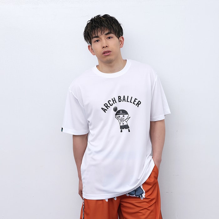 Arch floater tee [DRY]【white】 アーチ バスケ 半袖Tシャツ 2