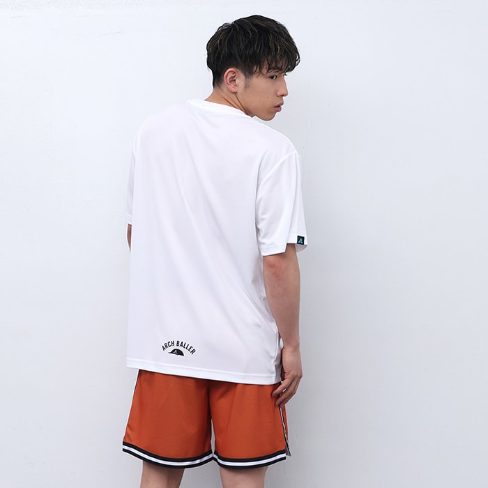 Arch floater tee [DRY]【white】 アーチ バスケ 半袖Tシャツ 3