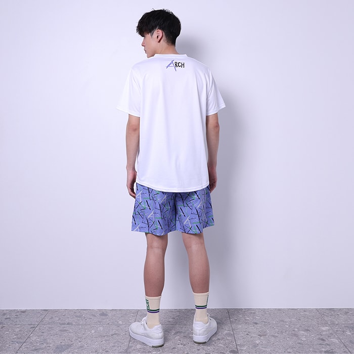 Arch scratched tee [DRY]【white】 アーチ バスケ 半袖Tシャツ 3