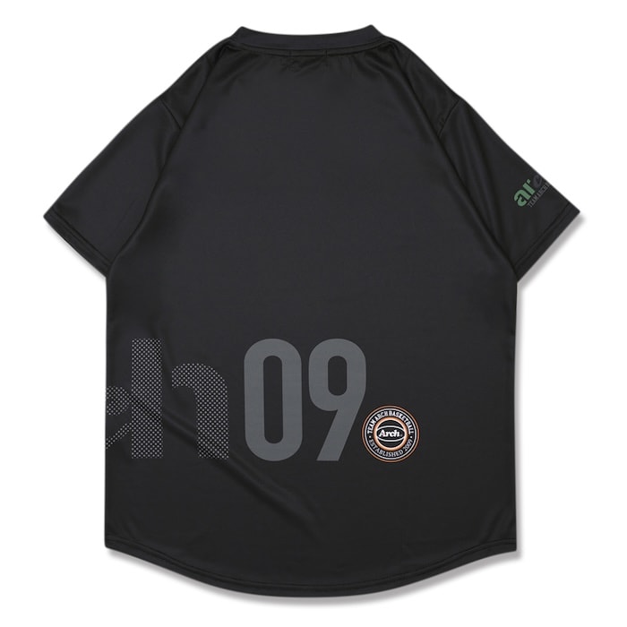 Arch multi typo tee [DRY]【black】 アーチ バスケ 半袖Tシャツ