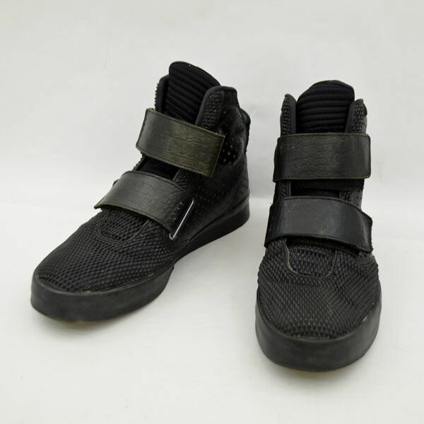 【価格見直し】【2024/04/09】NIKE / ナイキ ■ブラック ハイカットスニーカー 27 レザー 合皮 FLYSTEPPER 2K3 ブランド【中古】