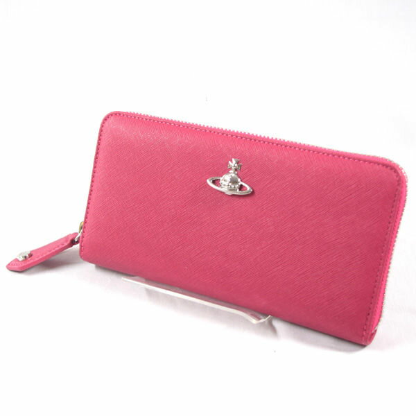樂天商城 - 【価格見直し】【2026/05/12】Vivienne Westwood / ヴィヴィアンウエストウッド ■VICTORIA ラウンドファスナー長財布 ピンク 【財布/サイフ/ウォレット/wallet/コイン】 VW1【中古】