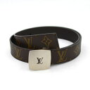 LOUIS VUITTON / ルイヴィトン ◆サンチュール LV カット ベルト モノグラム シルバー金具 M6888V 【メンズ/MEN/男性/ボーイズ/紳士】 ブランド【中古】