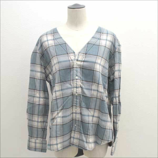【価格見直し】【2026/03/17】BARNYARDSTORM / バンヤードストーム ◆スキッパーチェックLSシャツ/長袖シャツ/ブルー/サイズ1 BG741601NN 【レディース/ガールズ/LADY/女性/婦人】 【古着】 レディースファッション【中古】