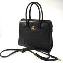 【価格見直し】【2024/03/11】Vivienne Westwood / ヴィヴィアンウエストウッド ■2wayバッグ プレーン レザー ブラック 【バッグ/バック/BAG/鞄/カバン】 VW1【中古】