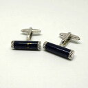 【価格見直し】【2025/05/07】DUNHILL / ダンヒル ■カフス カフリンクス シルバー ブラック ダンヒル ブランド【中古】
