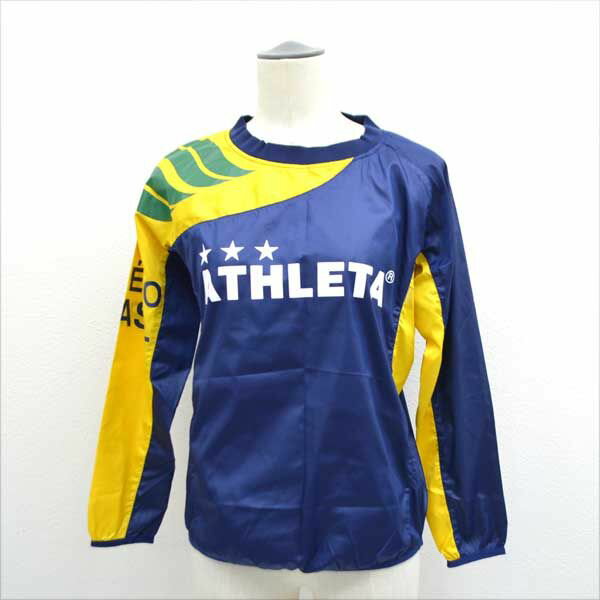 【価格見直し】【2024/04/09】ATHLETA/アスレタ ◆ナイロンプルオーバー/ウインドブレーカー/ネイビー×..