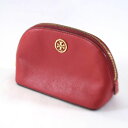 【価格見直し】【2025/04/29】TORY BURCH / トリーバーチ ■ポーチ レザー レッド ポーチ ブランド【中古】