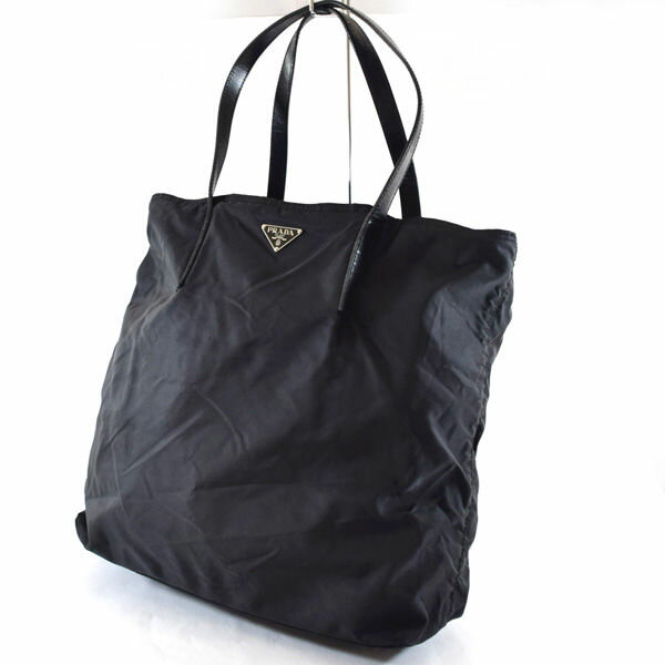 【価格見直し】【2024/04/09】PRADA / プラダ ■トートバッグ ナイロン 黒 【バッグ/バック/BAG/鞄/カバン】 ブランド【中古】