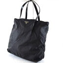 【価格見直し】【2024/04/09】PRADA / プラダ ■トートバッグ ナイロン 黒 【バッグ/バック/BAG/鞄/カバン】 ブランド【中古】