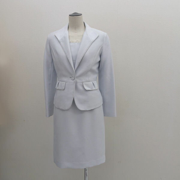 【価格見直し】【2025/10/28】f.y.L.S / エフ.ワイ.エル.エス ◆セットアップ/フォーマル/ジャケット/ワンピース/水色/サイズ7AR 104...