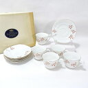 【価格見直し】【2025/08/11】CR / FASHON RIBBON ◆【洋食器】ファッションリボン/白磁金彩カップ&ソーサー(5P) アンティーク 雑貨...