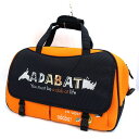 【価格見直し】【2024/02/06】adabat / アダバット ■ボストンバッグ 2WAY オレンジ ブラック 【バッグ/バック/BAG/鞄/カバン】 ブランド【中古】