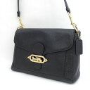COACH / コーチ ◆ジェイド ショルダーバッグ ブラック レザー 91396 【バッグ/バック/BAG/鞄/カバン】 ブランド【中古】