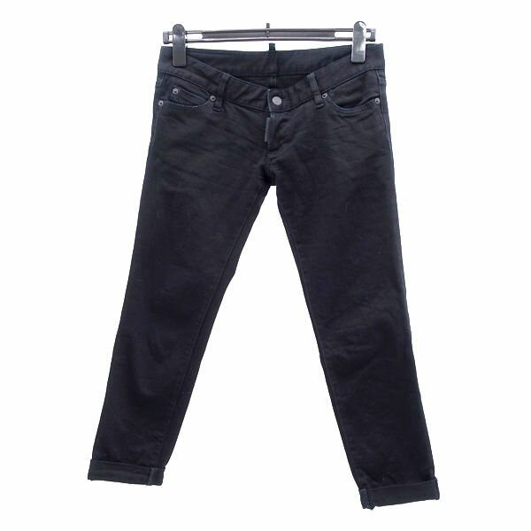 Rakuten - 【スーパーSALE】DSQUARED2 / ディースクエアード ◆デニムパンツ/スキニー/ストレッチ/ブラック/W40 75LA076030501 【レディース/ガールズ/LADY/女性/婦人】 【古着】 レディースファッション【中古】