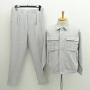 【価格見直し】【2025/05/07】ビッグボーン商事 ◆作業服/セットアップ/静電気帯電防止/グレー/サイズL 【メンズ/MEN/男性/ボーイズ/紳士】 【古...