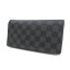 LOUIS VUITTON / ルイヴィトン ◆ポルトフォイユ ブラザ 二つ折り長財布 グラフィット N62665 【財布/サイフ/ウォレット/wallet/コイン】 ブランド【中古】