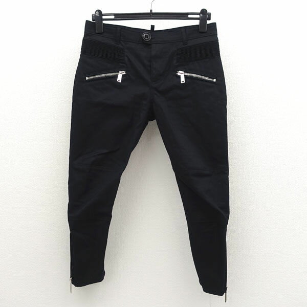 Rakuten - 【スーパーSALE】DSQUARED2 / ディースクエアード ◆パンツ/ジッパー付き/2017/ブラック/サイズ38 S72KA0692 【レディース/ガールズ/LADY/女性/婦人】 【古着】 レディースファッション【中古】