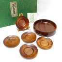【価格見直し】【2025/07/16】高級漆器 フタバ工芸 ◆【漆器】高級漆器/6寸切立形 茶托揃(鉢 茶托5) 茶道具 インテリア 工芸品 ギフト【未使用】