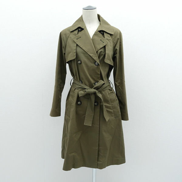 Rakuten - 【スーパーSALE】SHIPS / シップス ◆トレンチコート/ナイロン/カーキ/サイズS 803-41-0083 【レディース/ガールズ/LADY/女性/婦人】 【古着】 レディースファッション【中古】