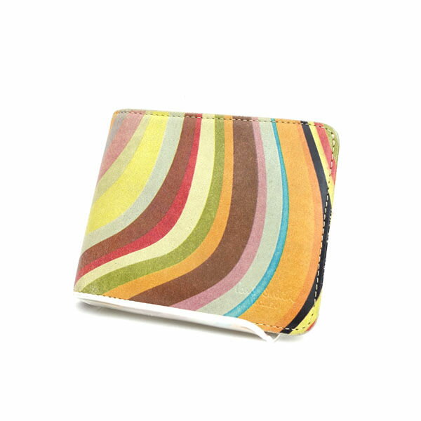 【価格見直し】【2025/07/02】Paul Smith / ポールスミス ■マルチカラー 二つ折り財布 小銭入れ レザー 【財布/サイフ/ウォレット/wallet/コイン】 ブランド【中古】