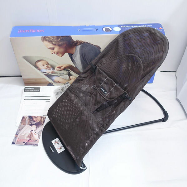 【スーパーSALE】BabyBjorn / ベビービョルン ■バウンサー バランスソフト AIR ブラウン 子供用品【中古】 【代引不可】【同梱不可】