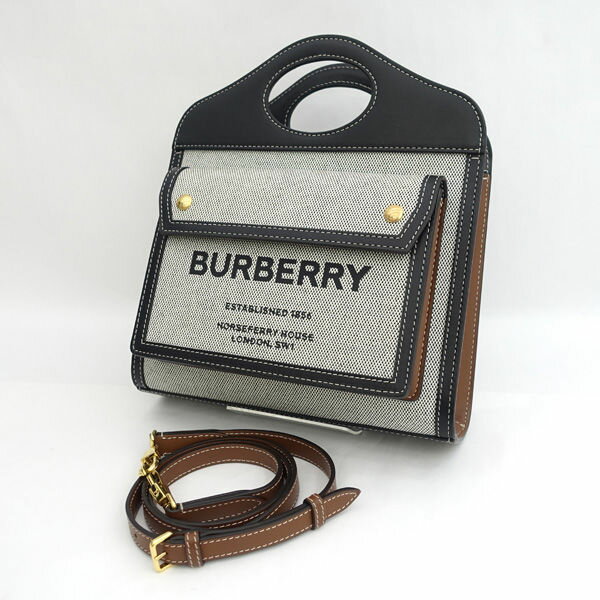 BURBERRY / o[o[ ~jc[g LoX~U[ |PbgobO 2WAYobO 8039363 yobO/obN/BAG//Joz uhyÁz