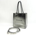 BALENCIAGA / バレンシアガ ◆ショッピングトートXXS 2WAYバッグ シルバー 597858 8111 568024 ブランド【中古】