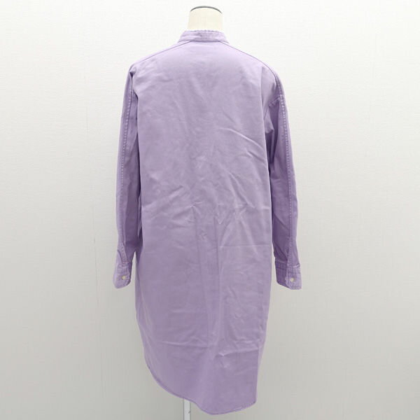 【価格見直し】【2025/03/31】BLANC / ブラン ◆シャツワンピース/ノーカラー/パープル/サイズ38 BL04-410 【レディース/ガールズ/LADY/女性/婦人】 【古着】 レディースファッション【中古】