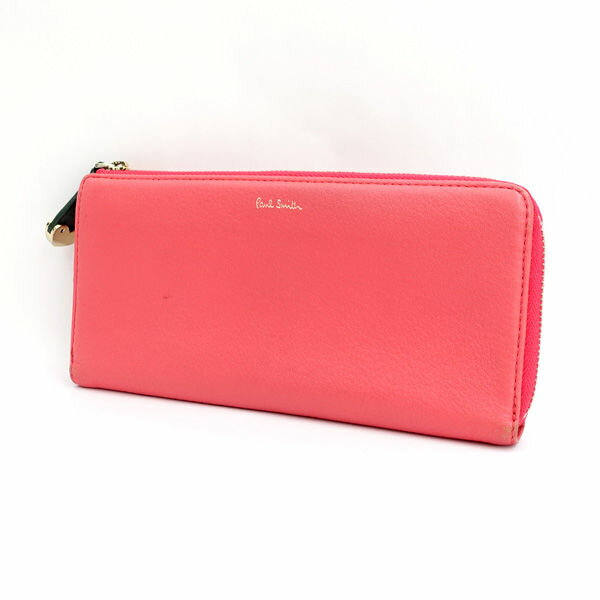 【価格見直し】【2026/04/13】Paul Smith / ポールスミス ■L字ファスナー 長財布 ソフトレザー ピンク 【財布/サイフ/ウォレット/wallet/コイン】 ブランド【中古】の商品画像